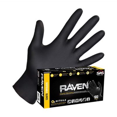 SAS Safety Corp. Raven Nitrile Gloves